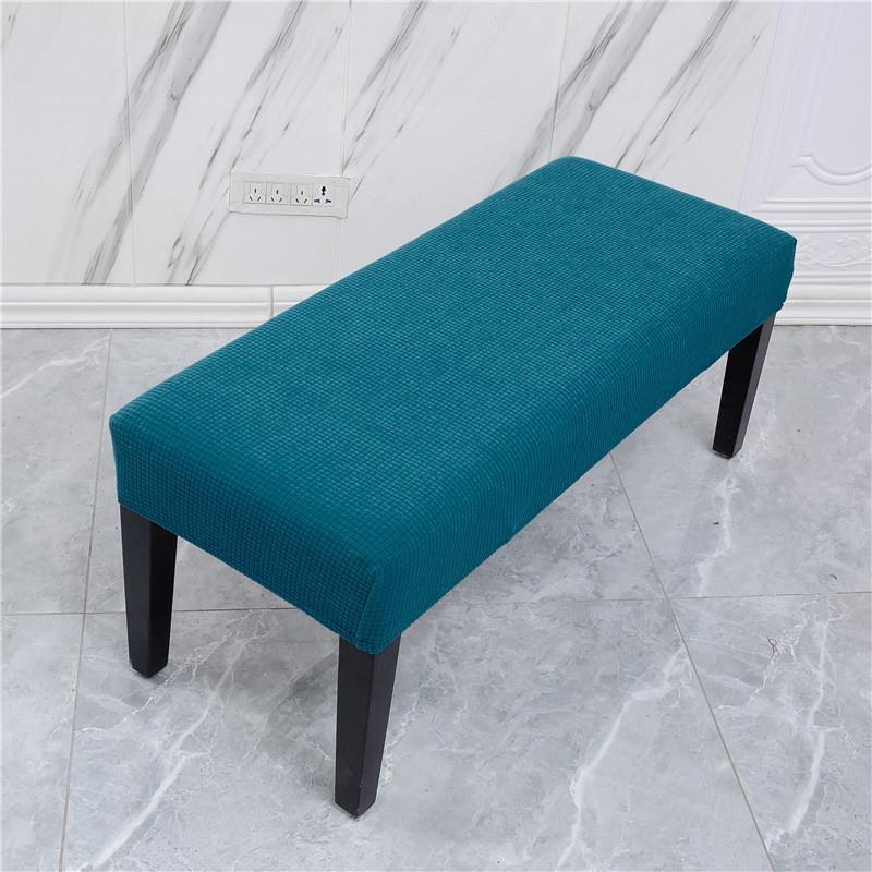 Rectangular stool cover pretty thickened Piano Sofa stool Bench Clothing Shop strip stool Makeup Test Shoes Change of shoes Stool Cover-Taobao