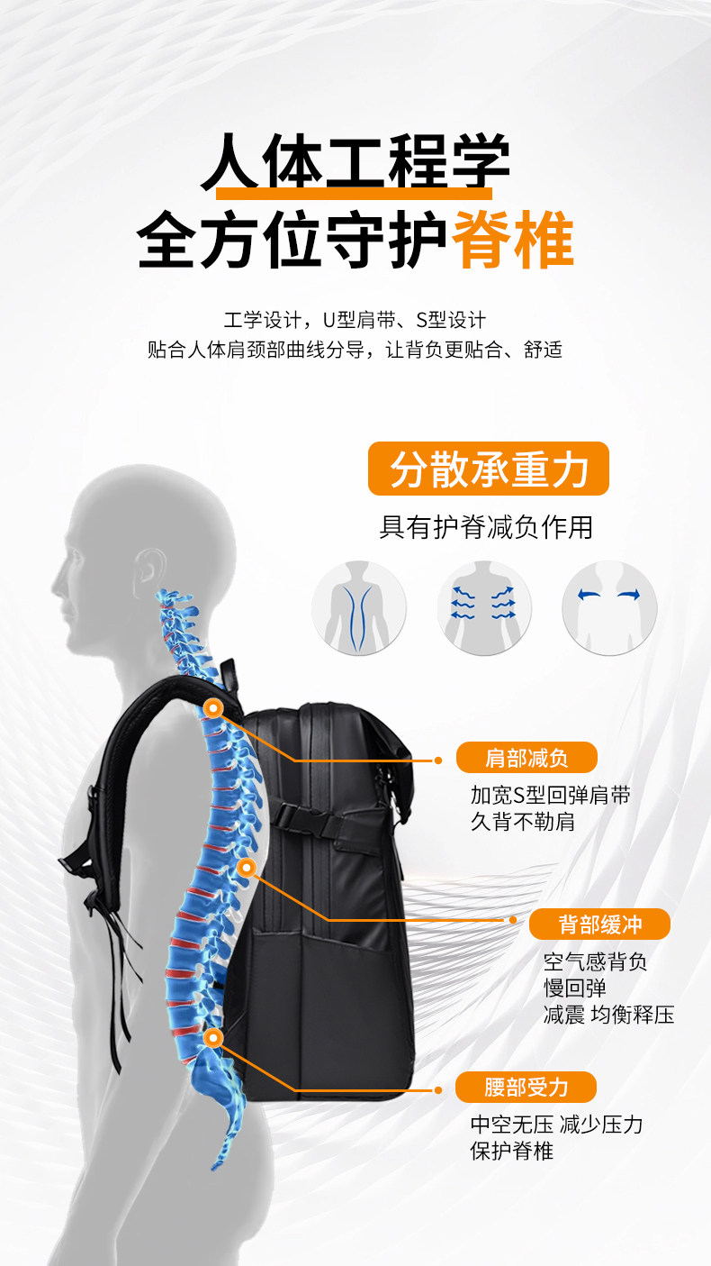 AIBAG [Yao Night Energy Backpack] Expansion 38L Dry and Wet Separation ...