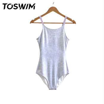 Toswim authentic swimsuit women's one-piece triangle racing hot spring