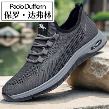 Paul Daflyn Men's Shoes 2025 Spring and Summer New Mesh Shoes Breathable and Odor-Resistant Casual Versatile Sports Walking Shoes