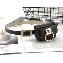 Japanese FC Korean version simple versatile small bag accessories fashion jeans belt casual small belt dual-use trend