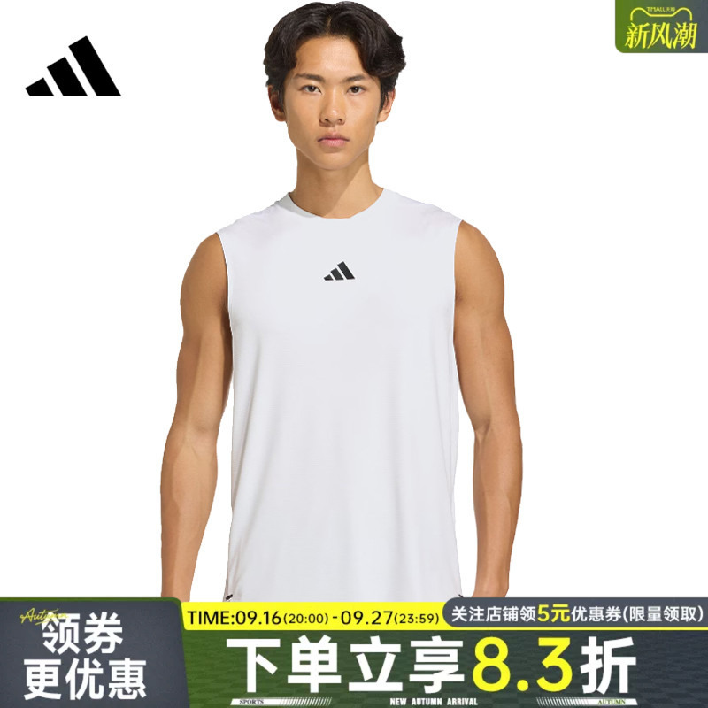 Adidas Adidas Summer Men's Sports and Leisure Sleeveless T-Shirt Vest Kd0376 Adidas Adidas Summer Men's Sports and Leisure Sleeveless T-Shirt Vest Kd0376