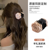 Sécher à sec Rose Hair Moins Hair Clip Femme Arrière Cerveau Parure Shark Grip Clip Cartes semi-za Cartes 2024 New Clip Headwear