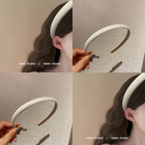 Pink Yunxia ~ Satin Fine Hairband 2024 New Short Hair Retro French Fairy Simple Hairpin Headwear for Women