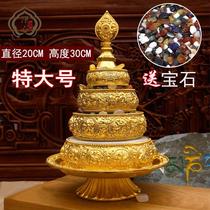 Tibetan exquisite carved manza plate exquisite gilt eight auspicious manza plate extra large special price