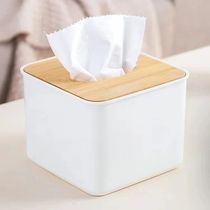 Home Tissue Paper Dispenser White Tissue Box Napkin Containe