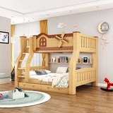 Иди спать двойной -многослойный магазин полный дерево, дети, взрослые, высокие и низкие маленькие жилые лестницы поднимаются по лестнице, мать 2 метра, ребенок, ребенок, ребенок