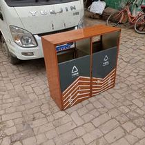 Outdoor classified trash cans iron peel bins high temperature paint trash cans dedicated to commercial office building elevators