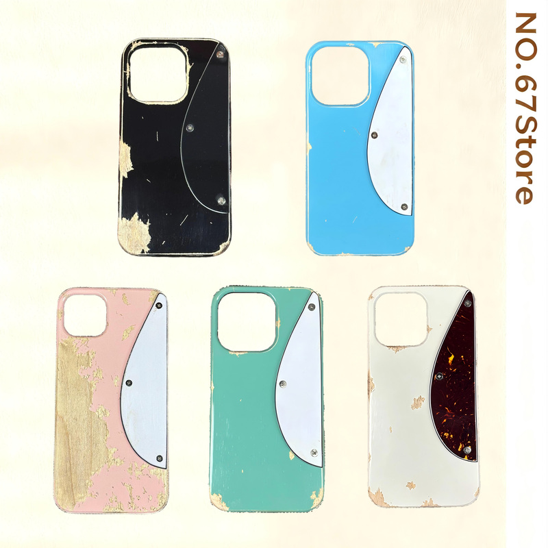 [No. 67 Store] Vintage Electric Guitar Phone Case, Solid Wood Nitrocellulose Paint, Apple iPhone 17 Series Full Protection Anti-Drop Case