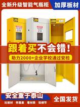 Full Steel Explosion Proof Gas Cylinder Cabinet Hazardous Gas Storage Cabinet Single Double Bottle Three Bottles Intelligent Alarm Acetylene Nitrogen hydrogen