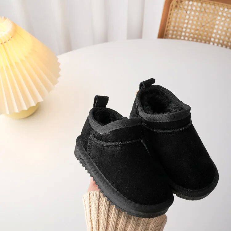 Детские ботинки девочка Geniune Leather Classic Button Snow Bo Bo 