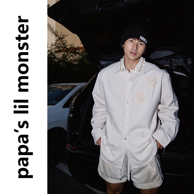 Papaslilmonster American Retro Resort Style Lapel Pearl Embroider Design Loose Long-Sleeved Shirt for Men Papaslilmonster American Retro Resort Style Lapel Pearl Embroider Design Loose Long-Sleeved Shirt for Men