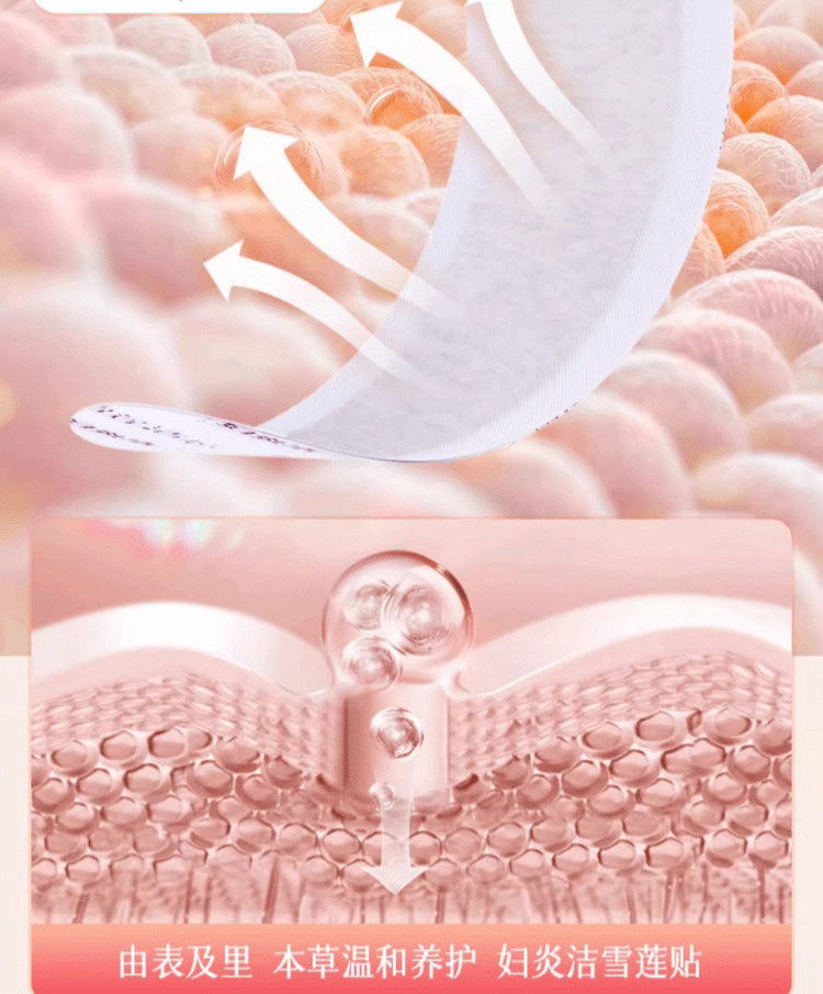 【中國直郵】 婦炎潔 雪蓮草本護墊私密護理 墊淨養貼植萃養護衛衛生巾草本護理貼 2貼/盒*3盒