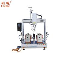 Board plug-in soldering machine Five-axis rotary table welding wire machine spot welding with smoke exhaust breadboard welding equipment
