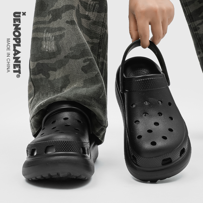 Uenoplanet2026 Summer Clogs for Men and Women, Thick-Soled Beach Slippers, Couple's Height-Increasing Closed-Toe Breathable Shoes Uenoplanet2026 Summer Clogs for Men and Women, Thick-Soled Beach Slippers, Couple's Height-Increasing Closed-Toe Breathable Shoes