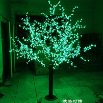 led simulation cherry blossom peach tree lamp 1 8 meters outdoor luminous light tree landscape lawn tree light festival Christmas tree light
