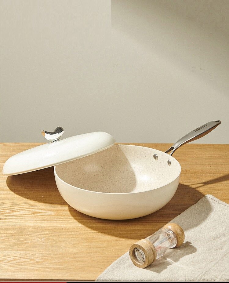 Carrot British cobblestones non-stick pan frying pan flat bottom sautéed enamel frying pan less smoke electromagnetic stove General-Taobao