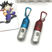 Animation peripheral Dragon Ball Sun Wukong pill box pendant for primary and secondary school students mini creative alloy car keychain