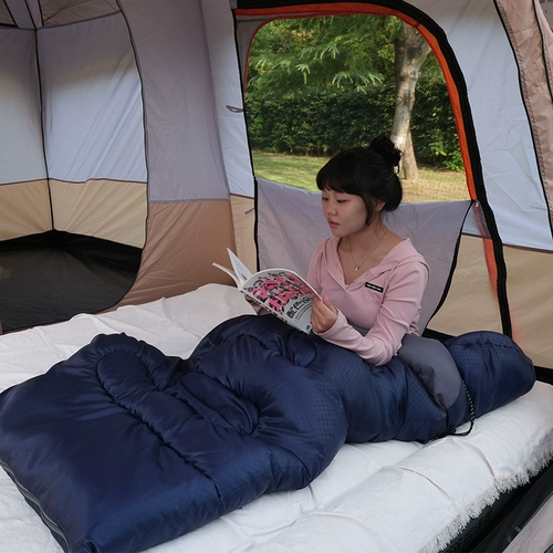 Дорожный утепленный спальный мешок для взрослых для сна для кемпинга на четыре сезона