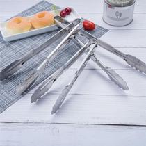 Thickened stainless steel food clips buffet Malatang barbecue clips bread food long clips hotel supplies