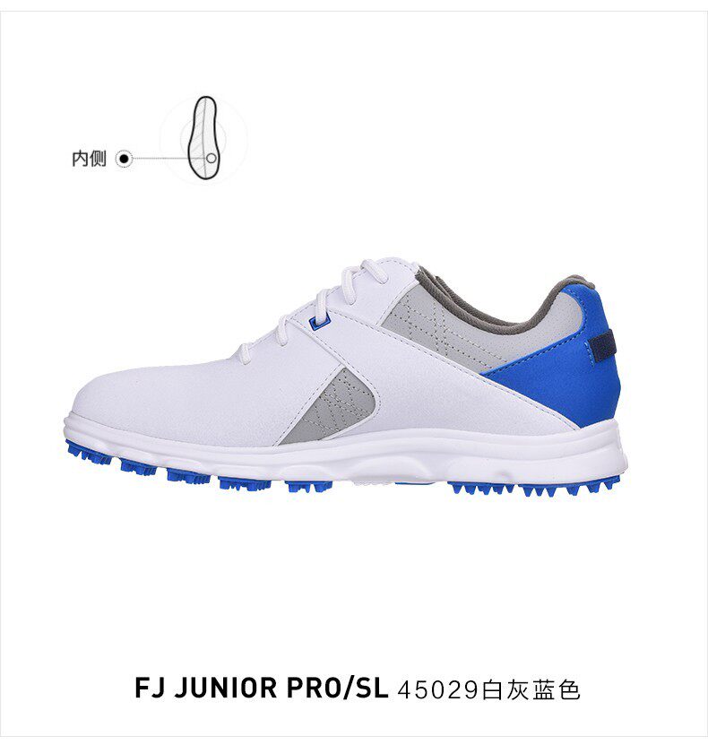 Footjoy Гольф мужской и женщины ребенок кроссовки Pro SL Junior подростков гольф обучение спортивной обуви 
