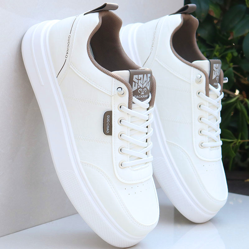 Official Website Qiao Zhou Genuine Men's Shoes Summer Sneakers 2026 New Trendy Versatile White Shoes Men's Sports Casual Shoes