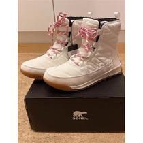 Sorel Ice Bear Whitney II Womens 22-year new winter waterproof and warm snow boots milk white