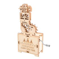 Christmas childrens gift creative small gift boots hand-cranked music box handmade diy music box for little girls