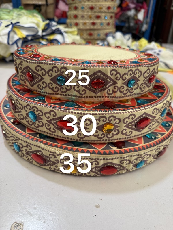 Xinjiang Ethnic Dance Performance Costumes Lotus Award Pamir's Drum Sounds Female Group Dancer Performance Clothing Hand Drum Set Xinjiang Ethnic Dance Performance Costumes Lotus Award Pamir's Drum Sounds Female Group Dancer Performance Clothing Hand Drum Set