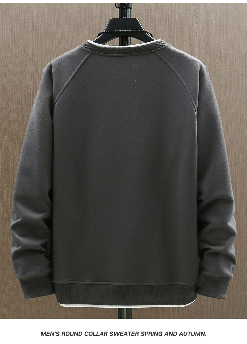 Herren Langarm Pullover Rundhals Herbst Strickpullover Modern_voghion.com