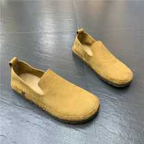 Designers European and American Designers DMXUXM Fashion Advanced sens a foot pedal Original cuir respirable Soft-foots Shoe Male Tide