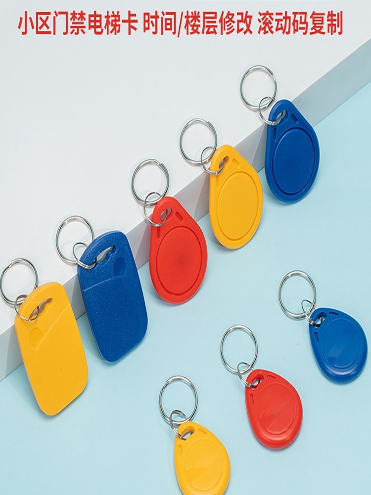 Ic+Id Dual-Frequency Two-In-One Composite Keychain Blank Card 13.56Mhz 125Khz Universal for Community Access Control and Elevators