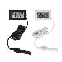Mini LCD Digital Thermometer Hygrometer Gauge Tester Probe I