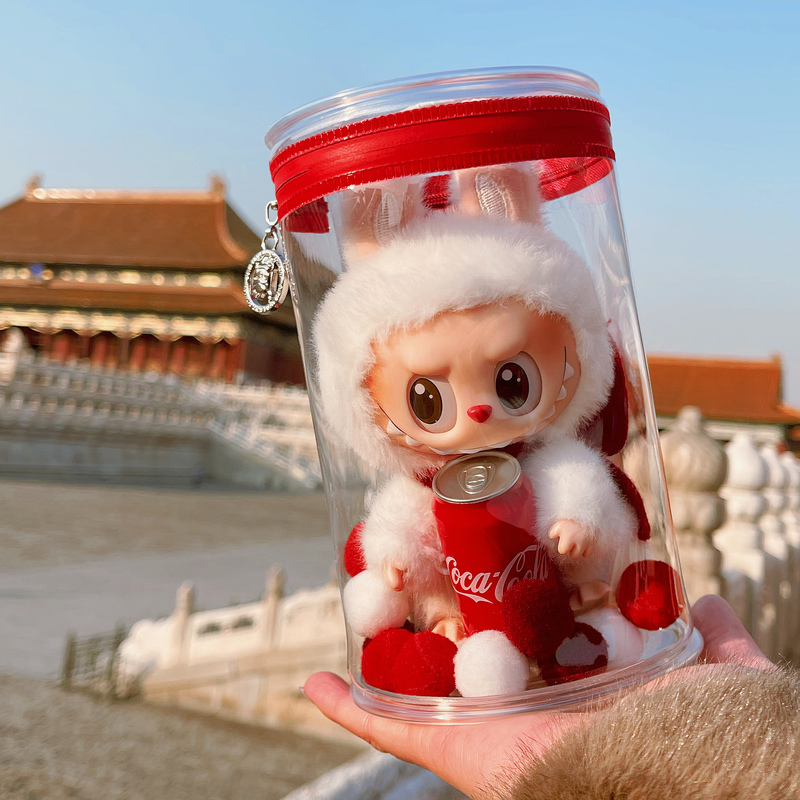 New Little Blind Box H16 Little Red Can Doll Bag V1V2 Cola Labubu Cotton Doll for Outdoor Display