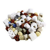 Aquarium fish tank filter material ceramic ring activated carbon technology ring volcanic stone biological beads ten-in-one