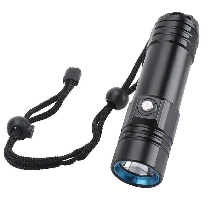 Diving Flashlight Long Sequel 26650 Lithium Battery Powered 50 m Depth Professional Submersible Flashlight Factory-Taobao