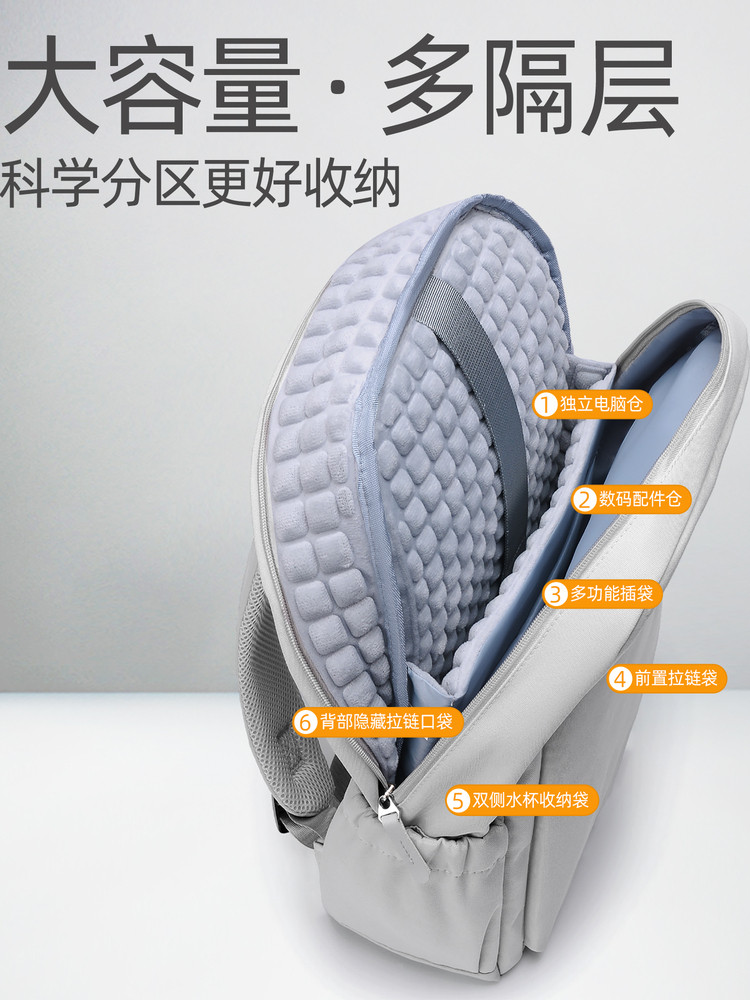 Double-Shoulder Laptop Bag for Women, High-End 16-Inch 2025 New Gaming Laptop Backpack for Men, Suitable for MacBook Air 14, Lenovo Savior, Shockproof and Drop-Proof, Outdoor Protective Storage Bag