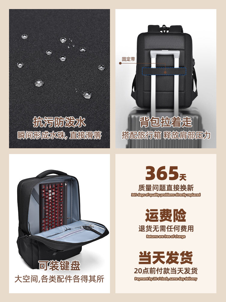 Suitable for Hp Starbook 14/16 Pro and Shadow Elf 10 Gaming Laptop Series, Laptop Backpack with Airbag Shockproof Design for Men and Women, 2025 New Model Backpack