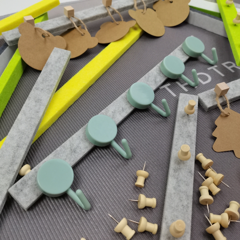 Adhesive Felt Strips for Kindergarten Wall Decoration, Classroom Wall Hangings, Area Corner Stickers, No-Drill Adhesive Strips