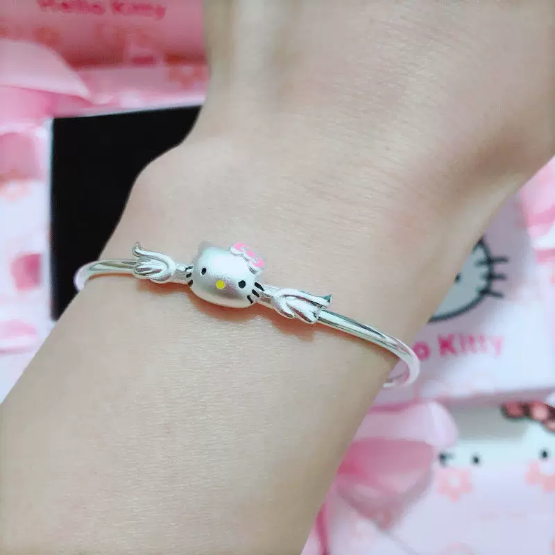 Hello Kitty, hello kitty, детский милый серебряный браслет, семейный стиль, подарок на день рождения