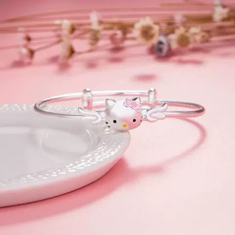 Hello Kitty, hello kitty, детский милый серебряный браслет, семейный стиль, подарок на день рождения