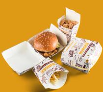  Burger shop Fast food restaurant takeaway packing box Burger box fried chicken box Fries box Chicken popcorn box Chicken nuggets box