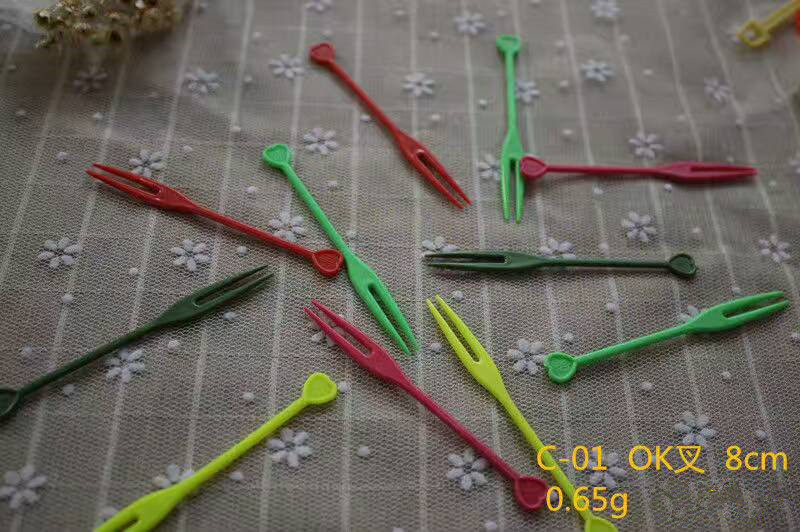 Thick disposable spoon fruit fork long ice soup fast food spoon rice spoon rice soup fork spoon