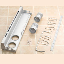 Hole-free kitchen storage rack space aluminum kitchen supplies storage rack knife rack seasoning spatula rack wall hanging 50cm)