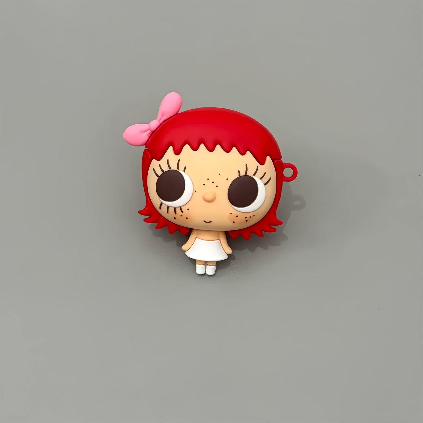 Cute Red-Haired Girl ‘Xiaoyu’ Airpods Pro with Keychain Charm AirPods Case