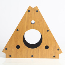 Creative triangular corrugated cat scratching board three-sided claw-grinding vertical cat claw round cat nest universal cat house for all seasons