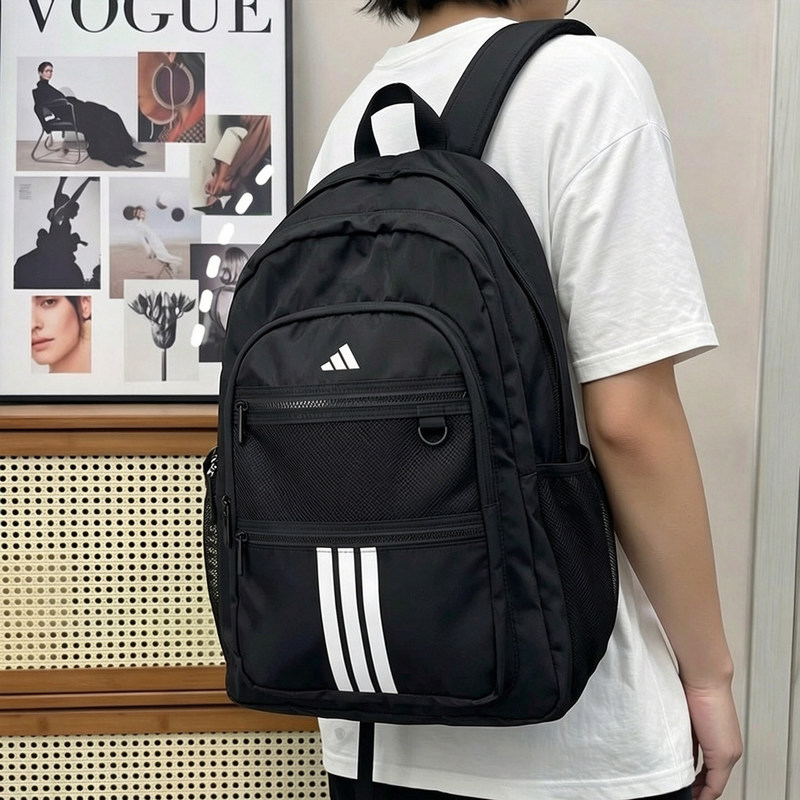 Official Authentic Adidas Backpack Men's Bag Women's Bag Campus Junior High School High School Travel Backpack Student School Bag