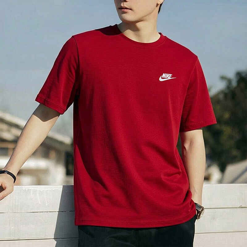 Nike Short-Sleeved Men's 26 New Summer Sports Tops Outdoor Comfortable Breathable Round Neck T-Shirt