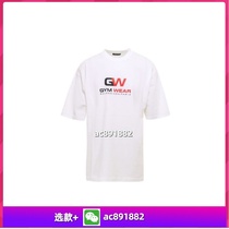 (Deposit) 24 spring and summer new letter printed casual sports versatile fashionable couple tops for men and women 91