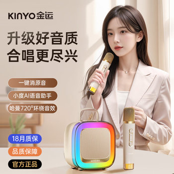 Jinyun K88 Microphone and Speaker Integrated Karaoke Microphone for Home Ktv Wireless Bluetooth Home Speaker for Children